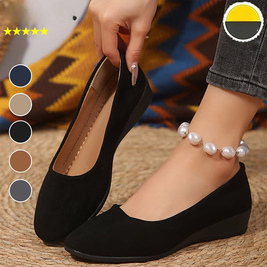 CARIDAD - ZAPATOS CON CUÑA BAJA