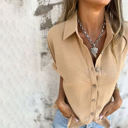 YURENA - BLUSA OVERSIZE DE BOTONES