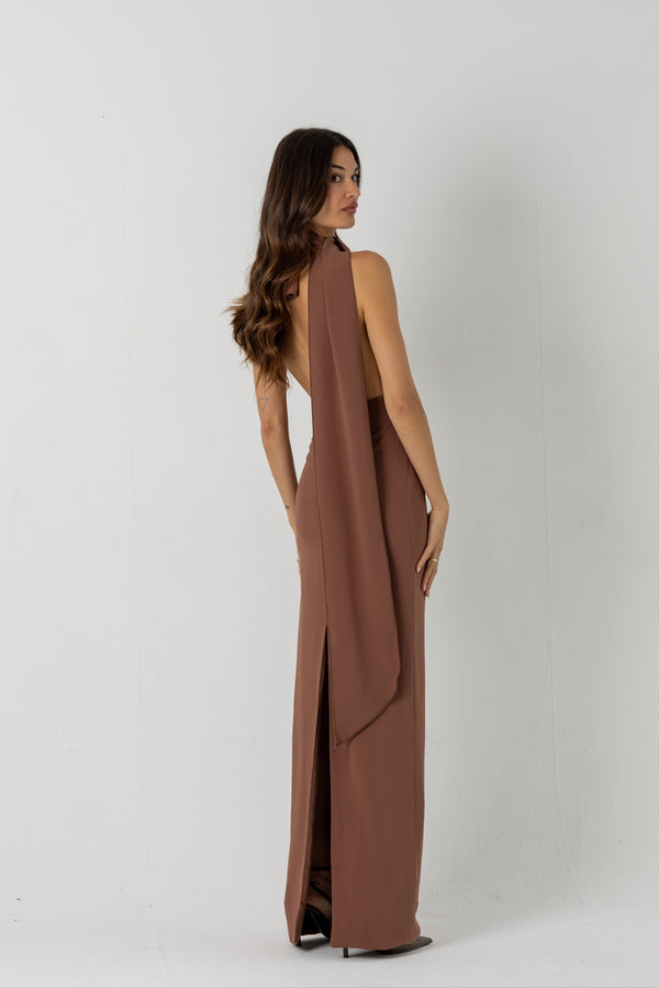 LURDES - VESTIDO CON ESCOTE HALTER