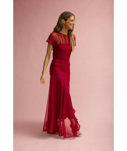 ANABELLA - VESTIDO DE TUL CON FRUNCIDOS