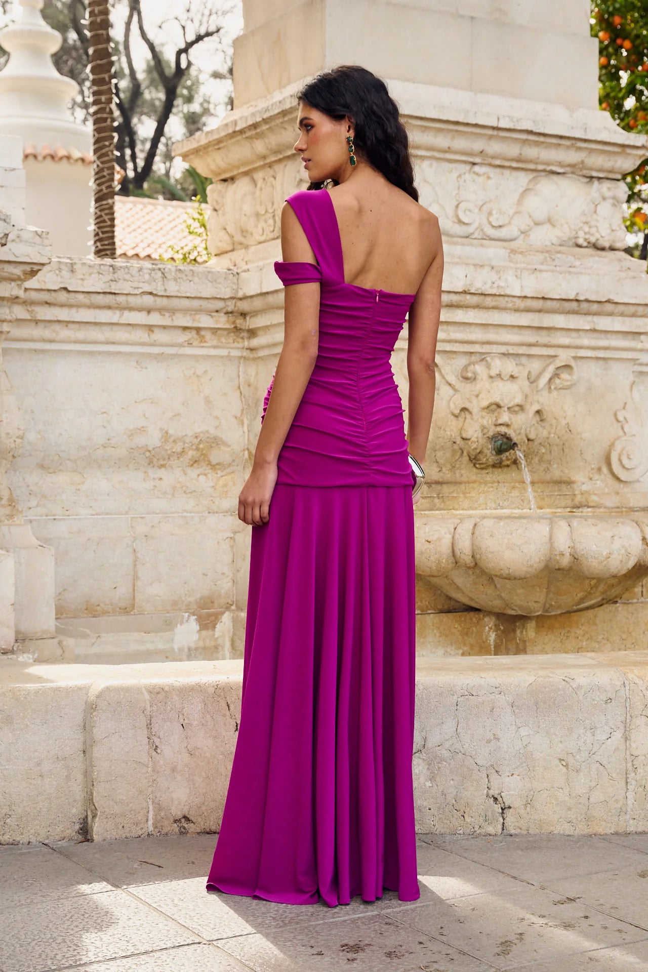 ZENAIDA - VESTIDO AJUSTADO DRAPEADO